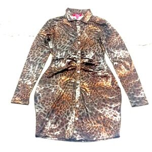Guess snake skin shirt dress
